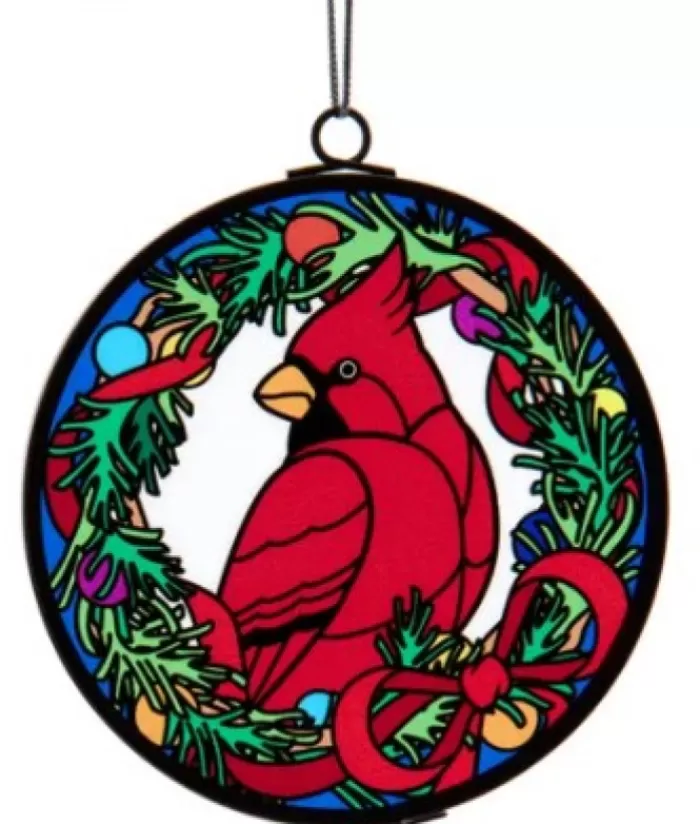 Boutique de Noël Animaux*Ornament, Stained Glass, Cardinal