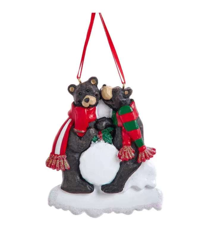 Boutique de Noël Ornament, Two Black Bears