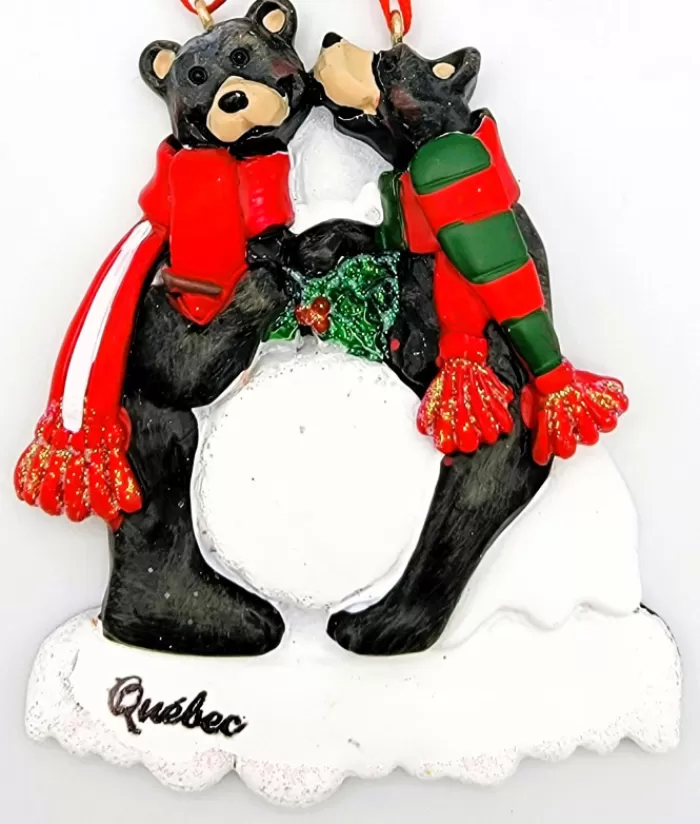 Boutique de Noël Animaux*Ornament, Two Black Bears