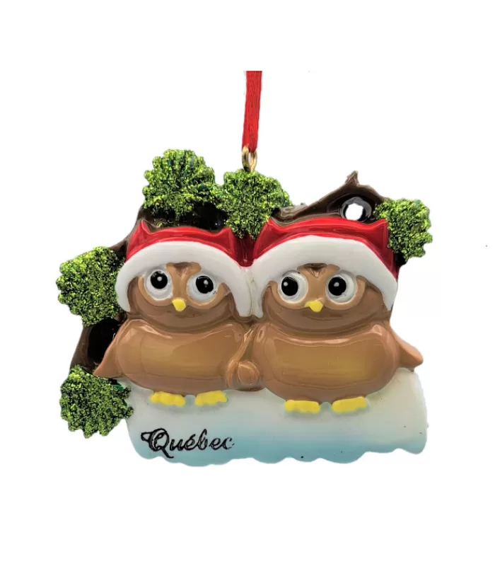 Boutique de Noël Animaux*Ornament, Two Owls