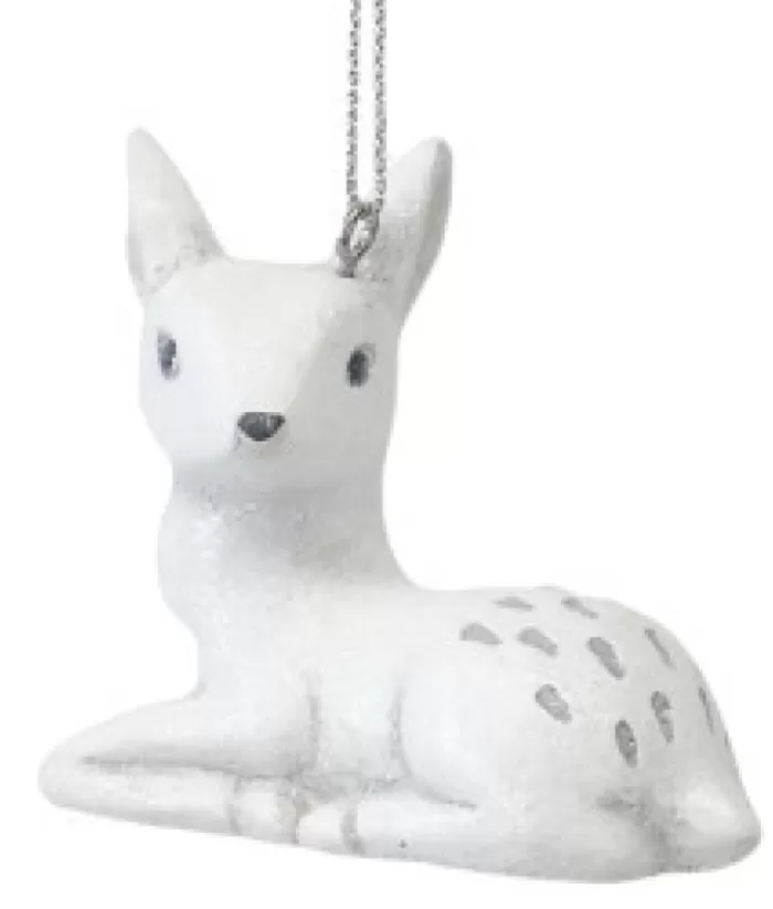 Boutique de Noël Ornament, Winter Fawn, Contemporary Styling