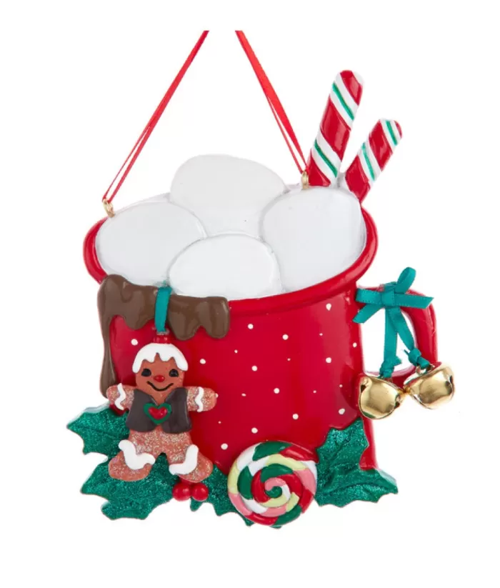 Boutique de Noël Ornament With Bells, Mug Of Hot Chocolate