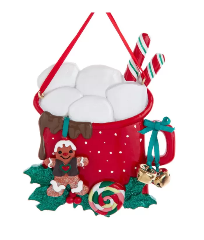 Boutique de Noël Ornament With Bells, Mug Of Hot Chocolate