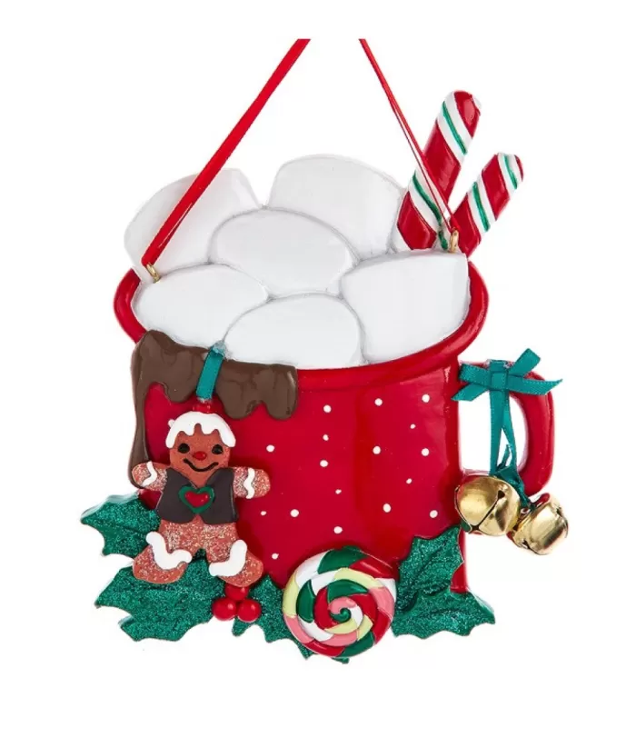 Boutique de Noël Ornament With Bells, Mug Of Hot Chocolate