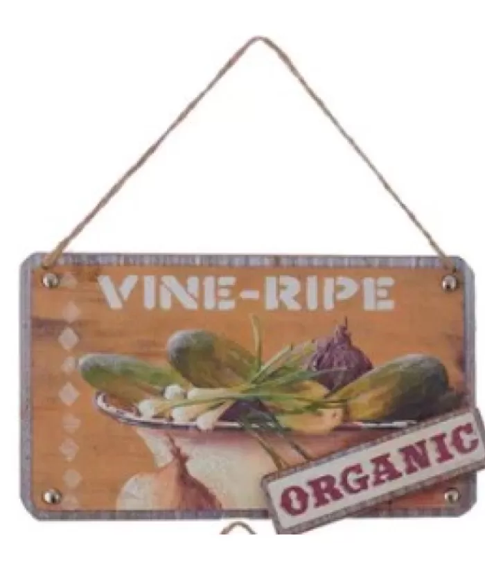 Boutique de Noël Nourriture & Breuvages*Ornament, Wooden Sign Organic Food