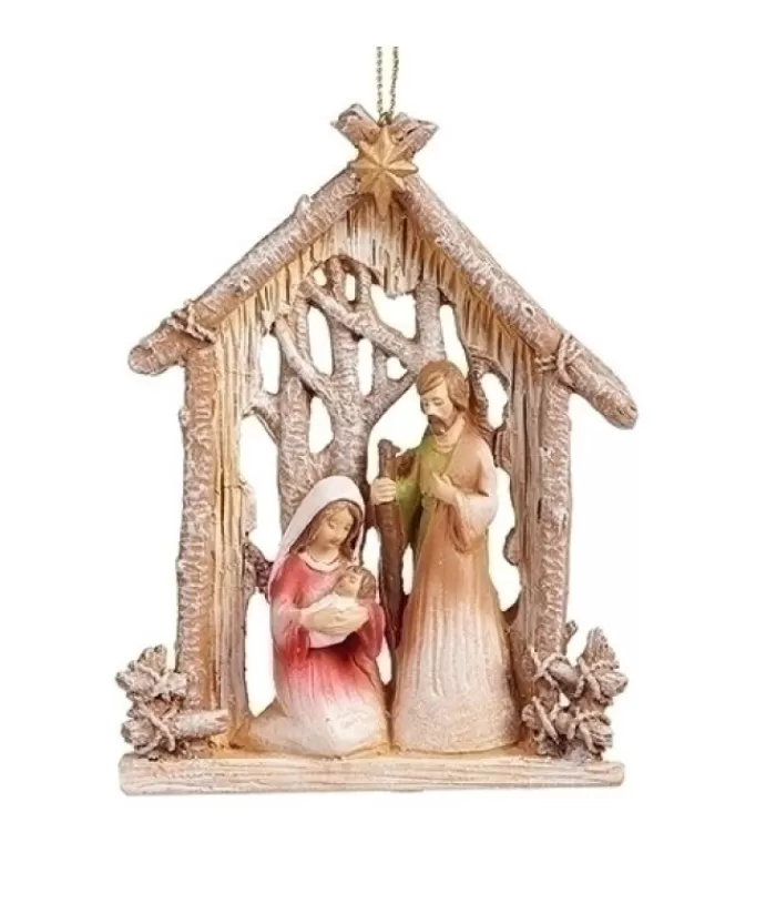 Boutique de Noël Famille & Amitiés*Ornamet, The Holy Family In The Stable