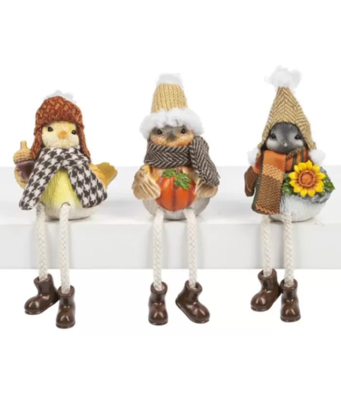 Boutique de Noël Divers*Pattes Pendantes, Oiseau Douillet, Avec Tournesol, Decoration D'Etagere