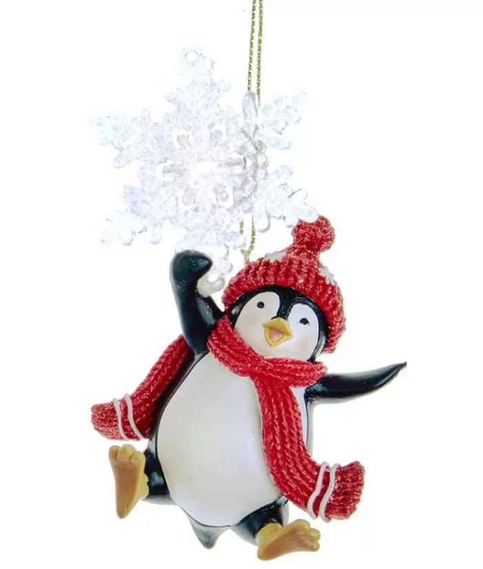 Boutique de Noël Flocons & Étoiles*Penguin With Snowflake Ornament