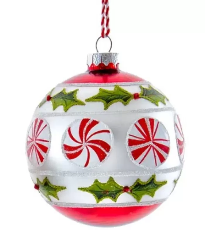 Boutique de Noël Peppermint Glass Ball