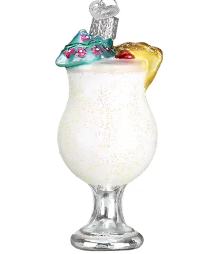 Boutique de Noël Pina Colada Glass Ornament