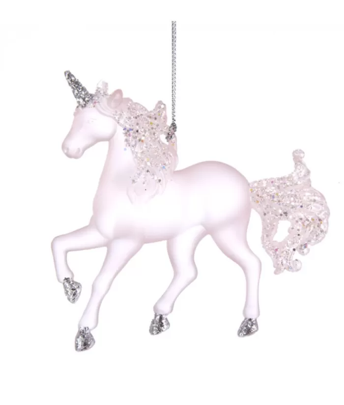 Boutique de Noël Pink Unicorn With Glitter, Ornament