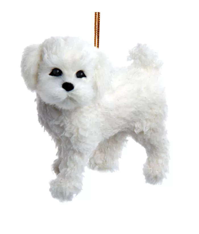 Boutique de Noël Plush Bichon Frise Ornament