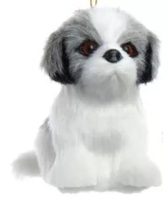 Boutique de Noël Plush Grey Shih Tzu Ornament