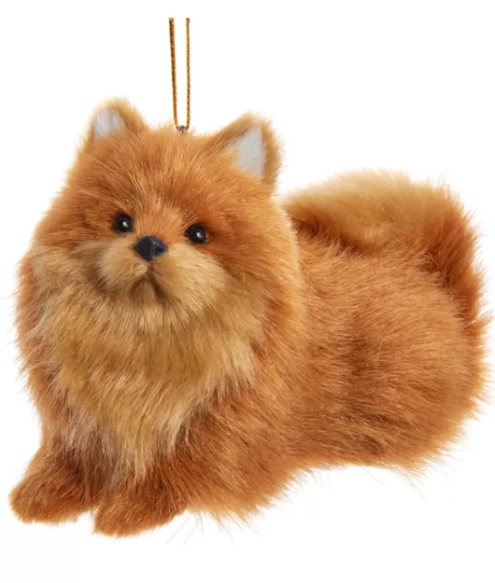 Boutique de Noël Chiens*Plush Pomeranian Ornament