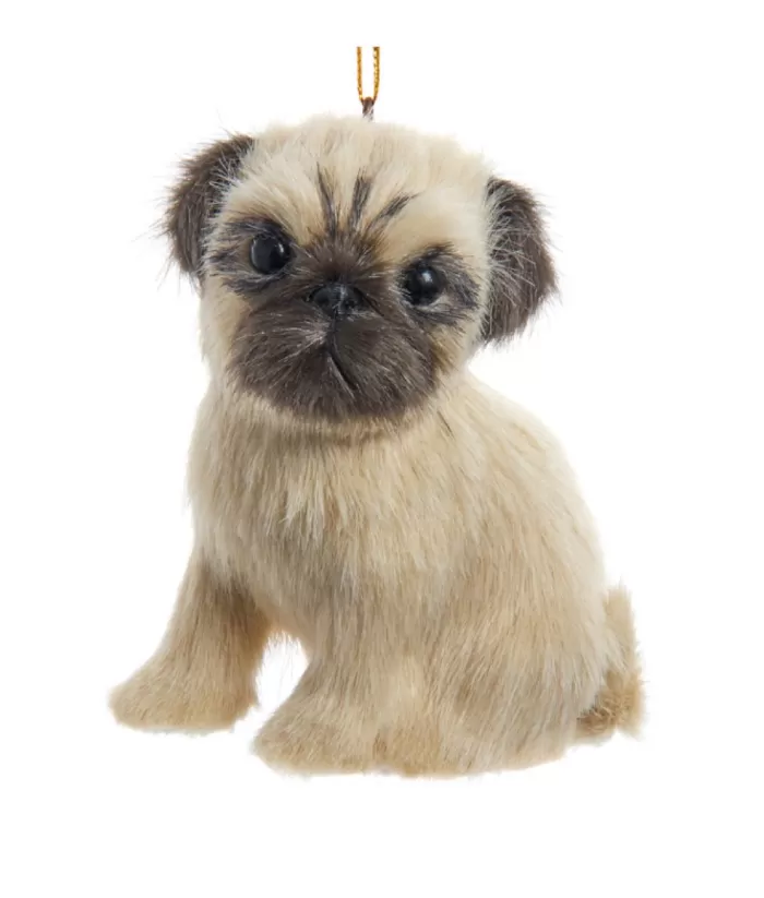 Boutique de Noël Plush Pug Ornament