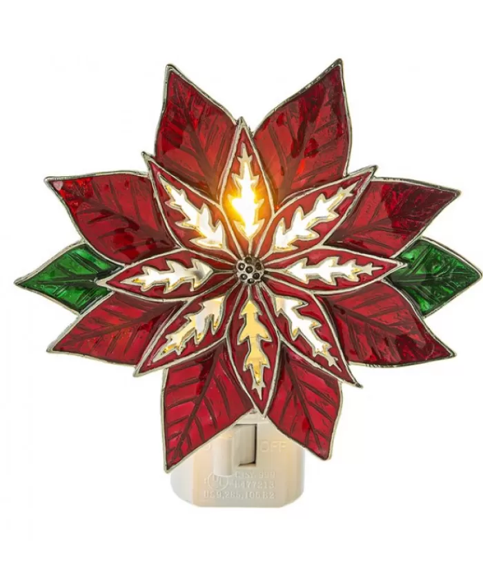 Boutique de Noël Veilleuses*Poinsettia Night Light