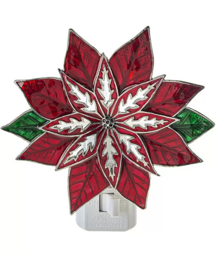 Boutique de Noël Veilleuses*Poinsettia Night Light