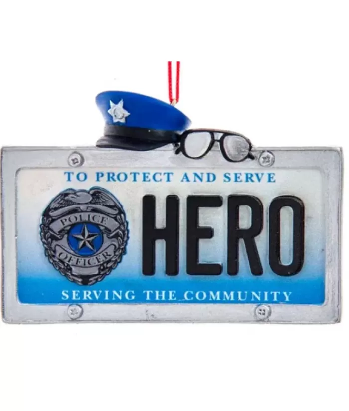 Boutique de Noël Loisirs & Professions*Police Hero Plate Ornament