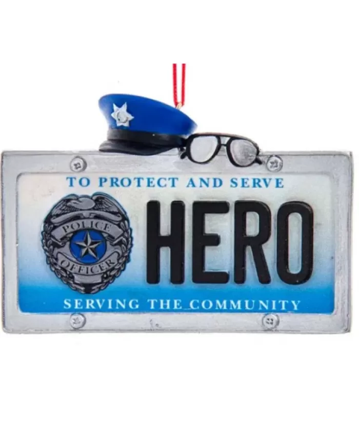 Boutique de Noël Police Hero Plate Ornament