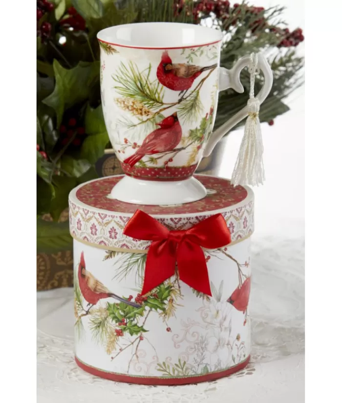 Boutique de Noël Vaisselles De Noël*Porcelain Mug, Cardinal