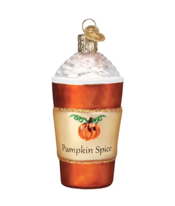 Boutique de Noël Nourriture & Breuvages*Pumpkin Spice Latte Glass Ornament