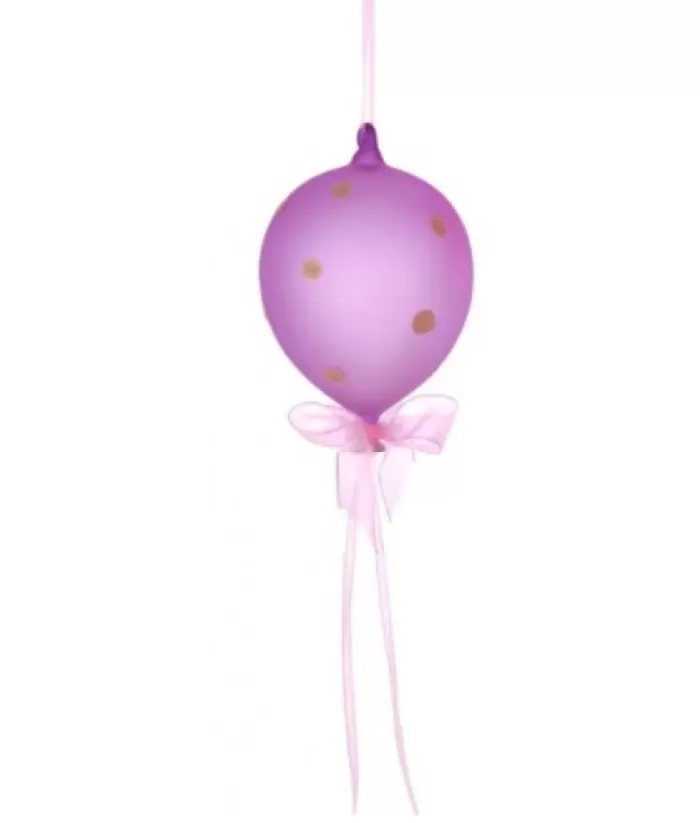 Boutique de Noël Purple Glass Balloon Ornament