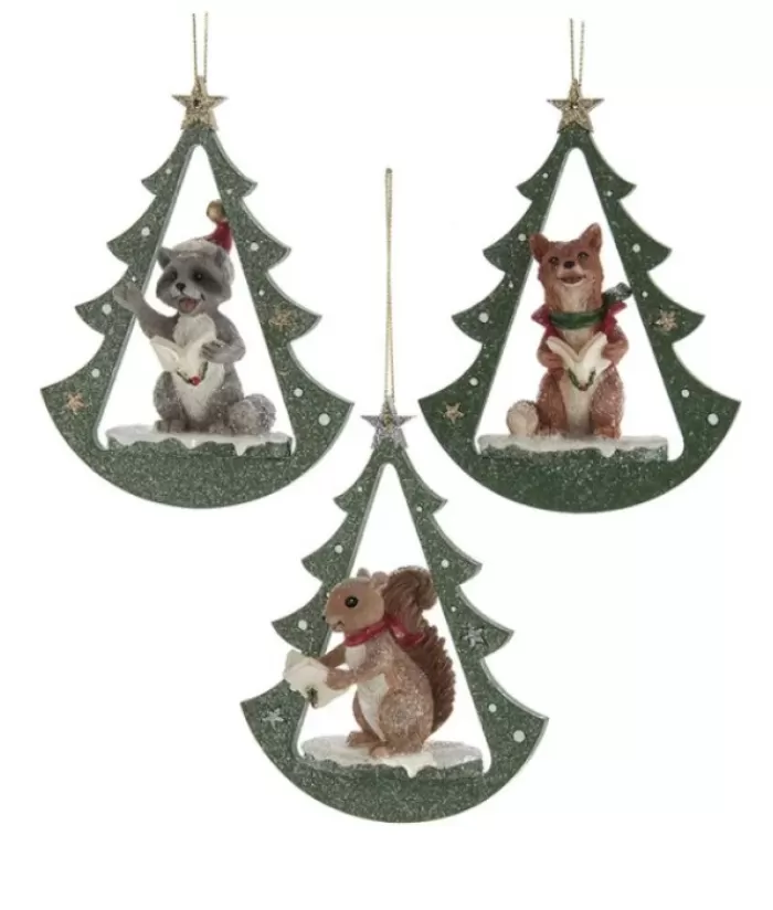 Boutique de Noël Animaux*Raccoon In Arch Ornament