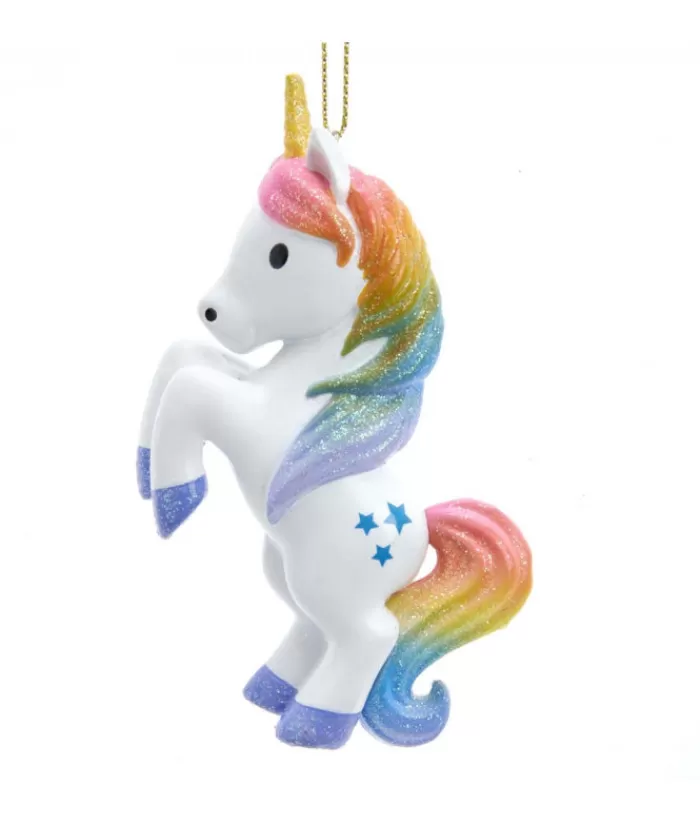 Boutique de Noël Sentiments*Rainbow Unicorn Ornament