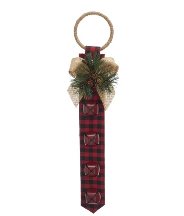 Boutique de Noël Red And Black Plaid Door Hanger