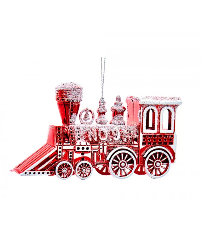 Boutique de Noël Loisirs & Professions*Red And White Train Ornament