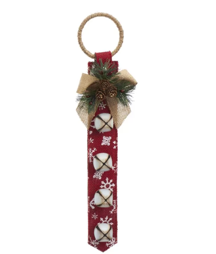 Boutique de Noël Divers*Red With Snowflake Pattern Door Hanger