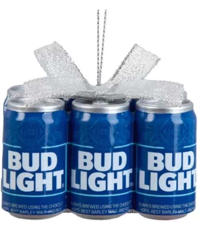 Boutique de Noël Resin Ornament, 6 Pack Of Bud Light