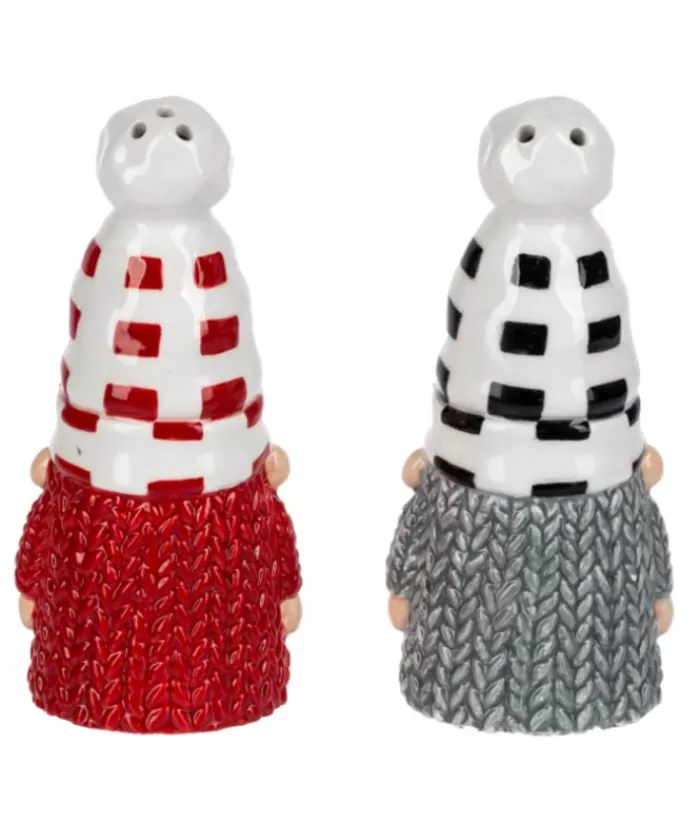 Boutique de Noël Vaisselles De Noël*Rustic Gnomes, Salt And Pepper Shaker Set/Cruet Set