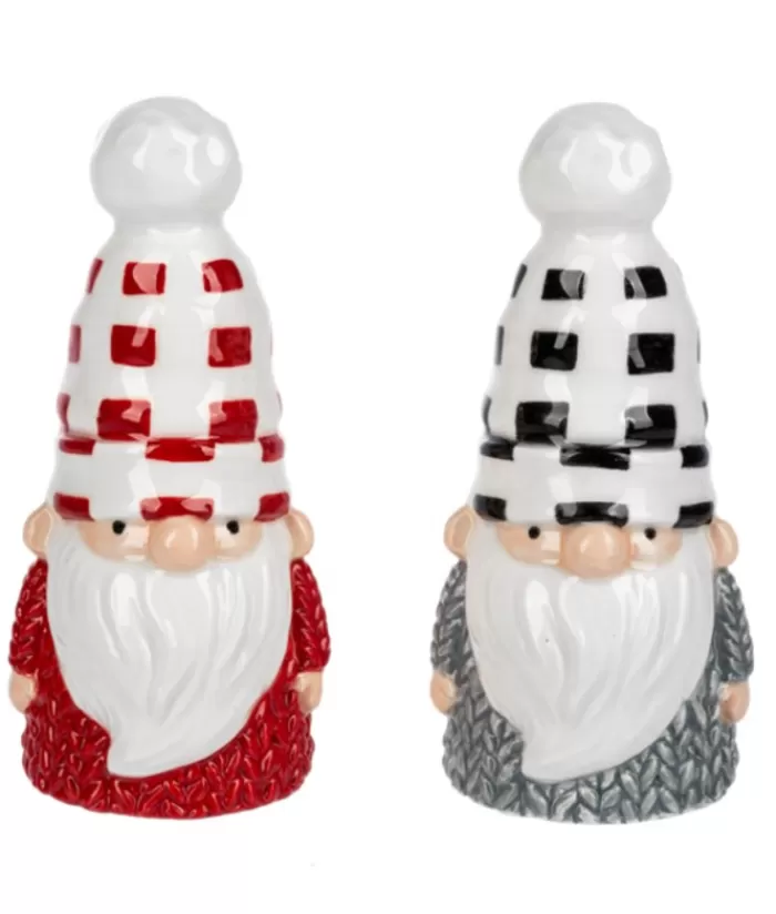 Boutique de Noël Vaisselles De Noël*Rustic Gnomes, Salt And Pepper Shaker Set/Cruet Set