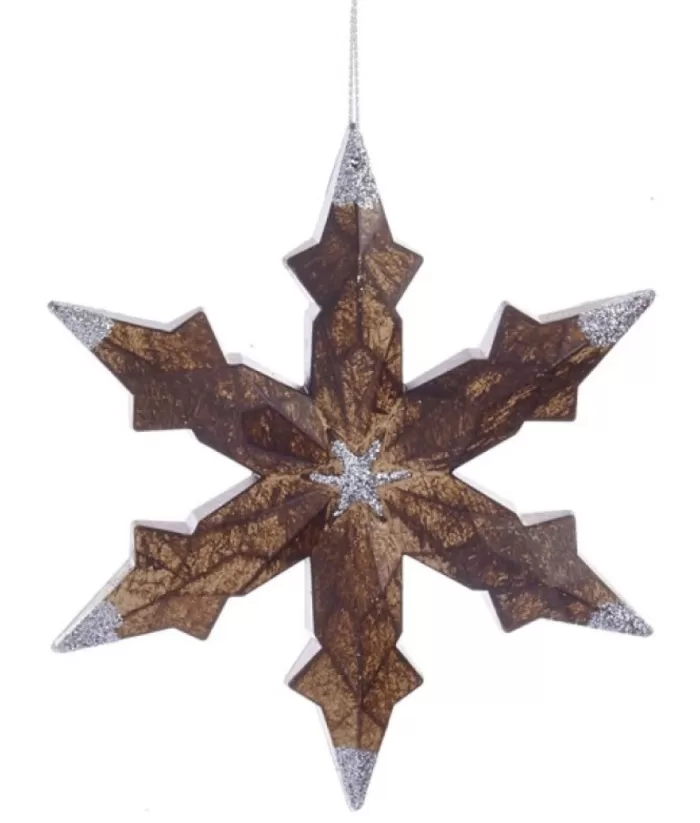 Boutique de Noël Rustic Snowflake Ornament