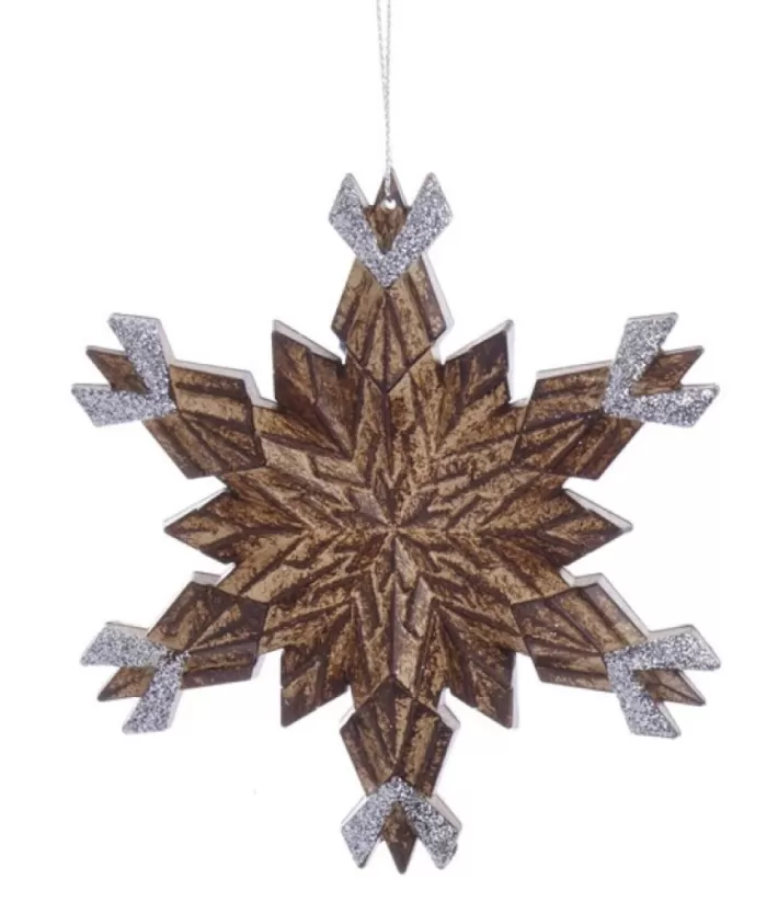 Boutique de Noël Rustic Snowflake Ornament