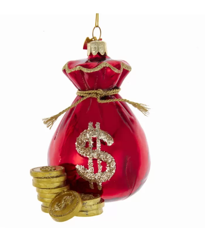 Boutique de Noël Divers*Sack Of Money Glass Ornament