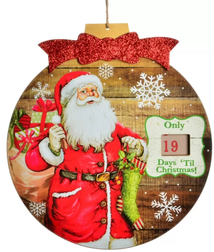 Boutique de Noël Santa Countdown Ornament