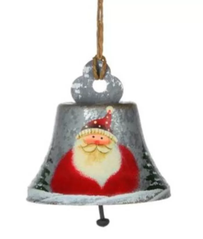 Boutique de Noël Anges & Père Noël*Santa Grey Bell Ornament