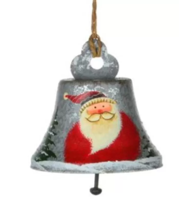 Boutique de Noël Anges & Père Noël*Santa Grey Bell Ornament