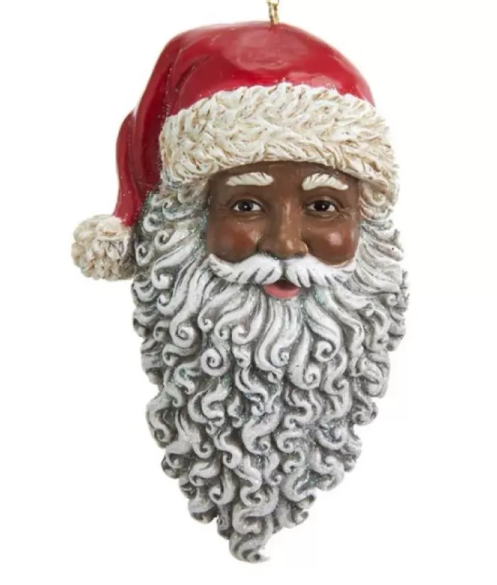 Boutique de Noël Santa Head Ornament