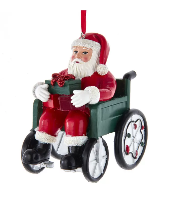 Boutique de Noël Divers*Santa In Wheelchair Ornament