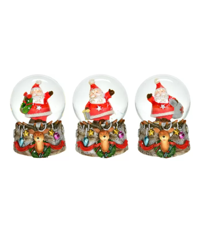 Boutique de Noël Boules De Neige*Santa With Sack Mini-Snowglobe