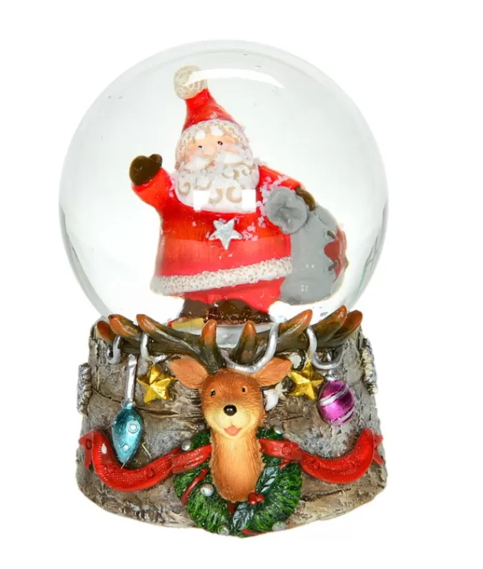 Boutique de Noël Boules De Neige*Santa With Sack Mini-Snowglobe