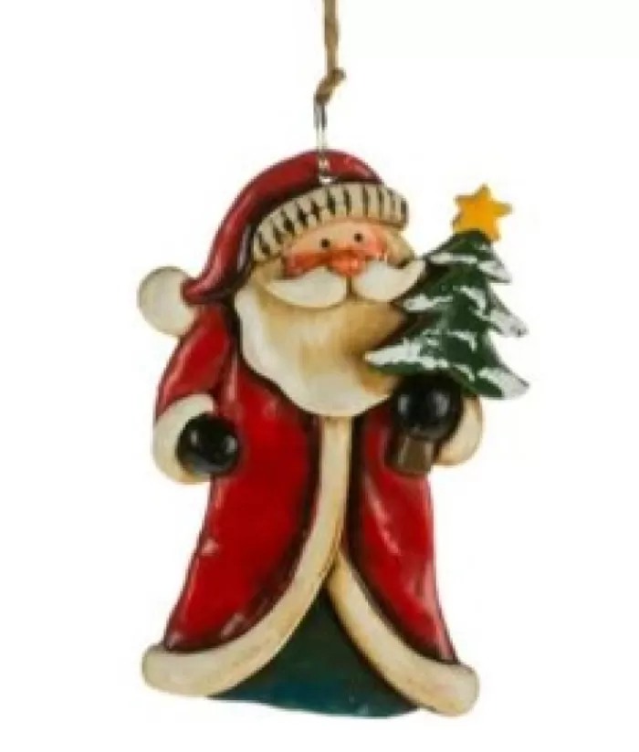 Boutique de Noël Anges & Père Noël*Santa With Tree Ornament