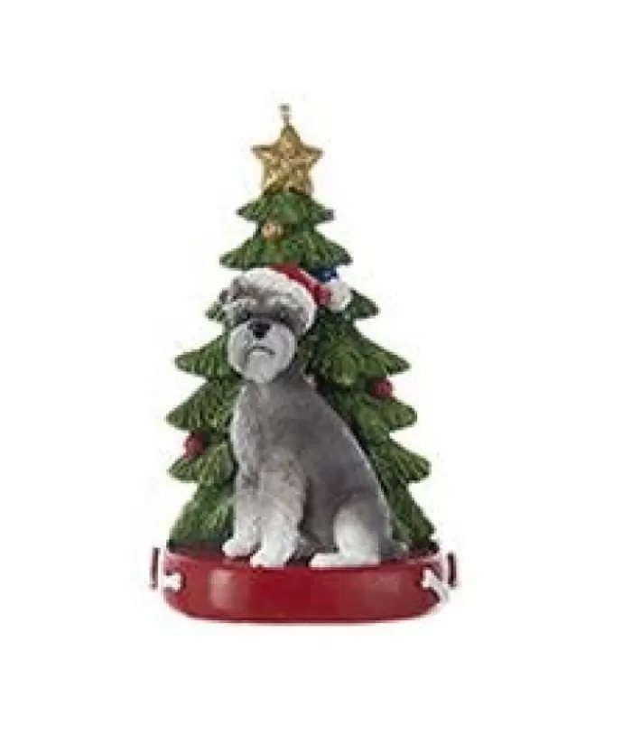 Boutique de Noël Chiens*Schnauzer Ornament With Christmas Tree