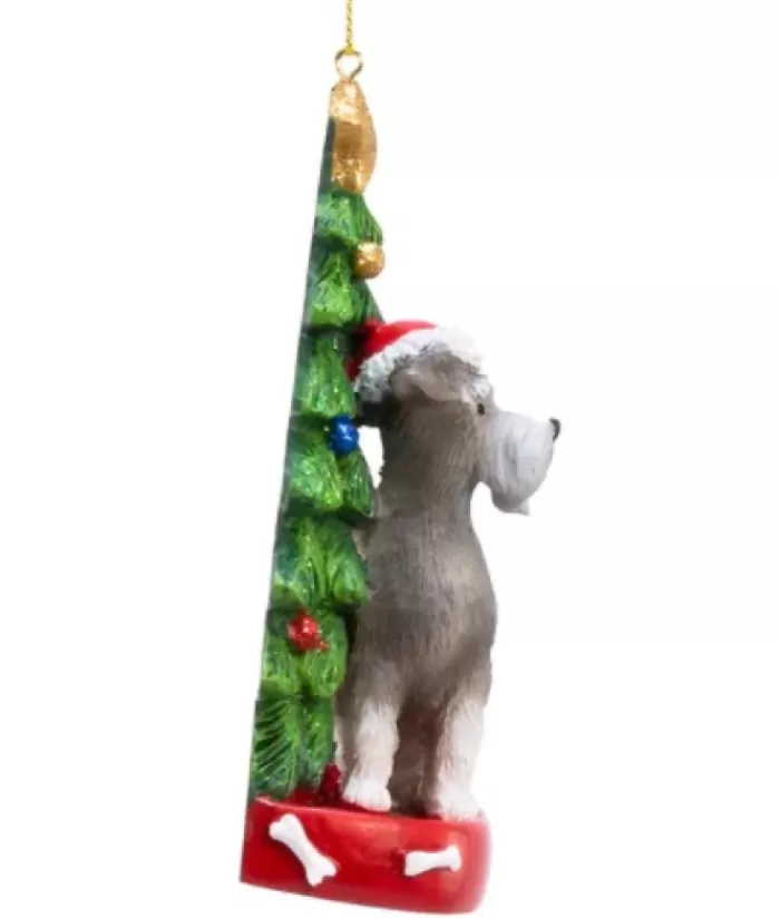 Boutique de Noël Chiens*Schnauzer Ornament With Christmas Tree