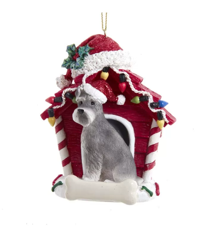 Boutique de Noël Chiens*Schnauzer Ornament With Doghouse