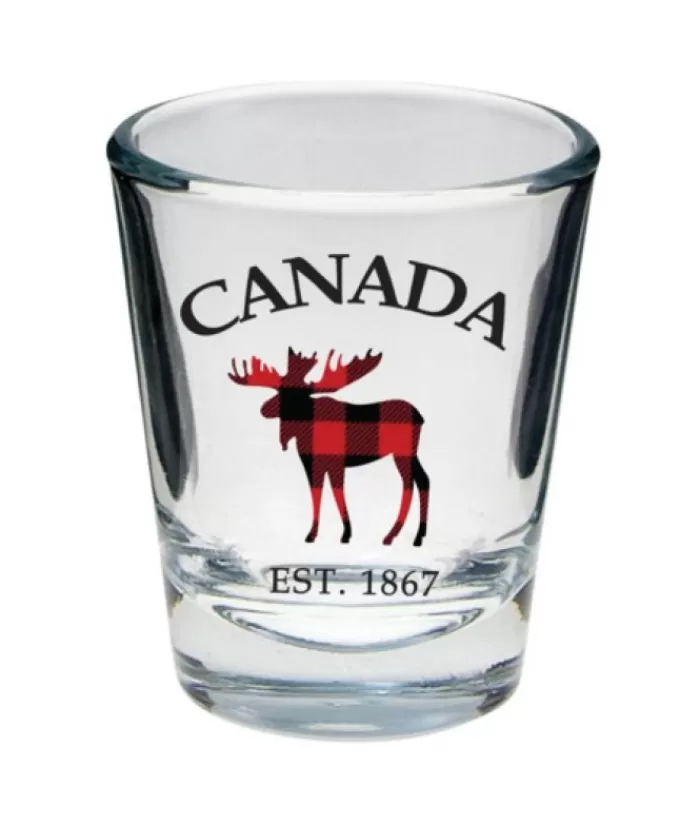 Boutique de Noël Vaisselle Souvenirs*Shot Glass Canada Moose