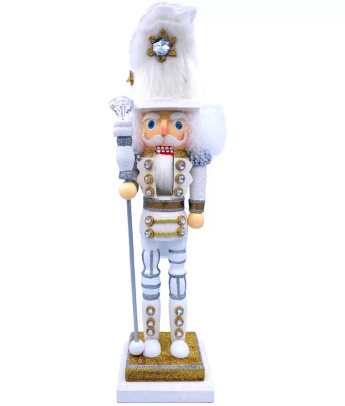 Boutique de Noël Silver And Gold Nutcracker 18" Tall